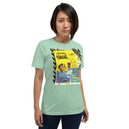 Classic 1960s Hawaiian Montage - Premium Fashion Fit Unisex Tee