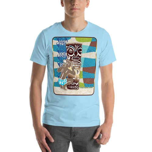 Bold Tiki Carver On Mod Abstract - Premium Fashion Fit Unisex Tee