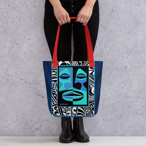 Abstract Mid-Mod Tiki Tote