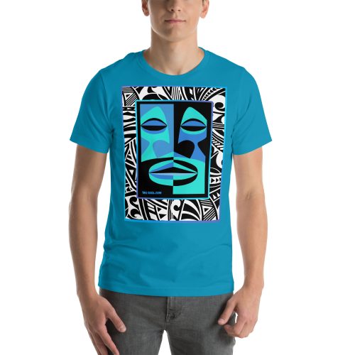 Tapa Wave Abstract Tiki Motif - Premium Fashion Fit Unisex Tee