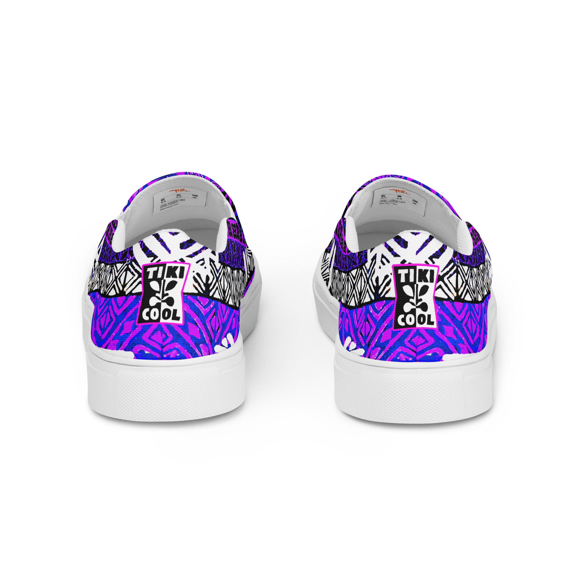 Midnight In Moorea - Classic Beachy Men's Canvas Slip Ons - Image 3